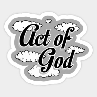 Act of God Sticker